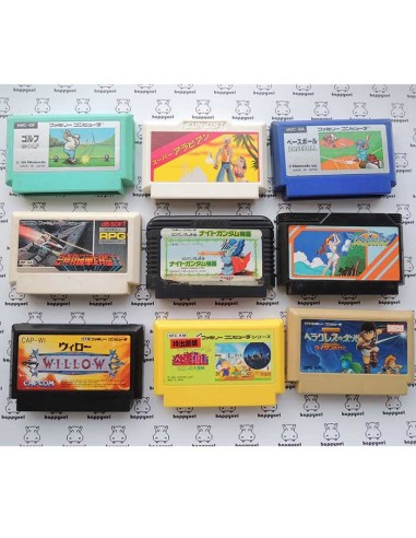 Lot de 9 jeux Famicom (loose)