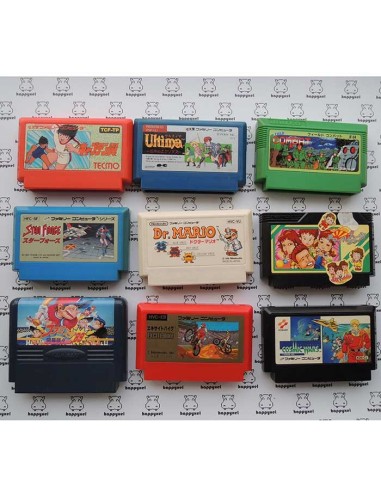 Lot de 9 jeux Famicom (loose)