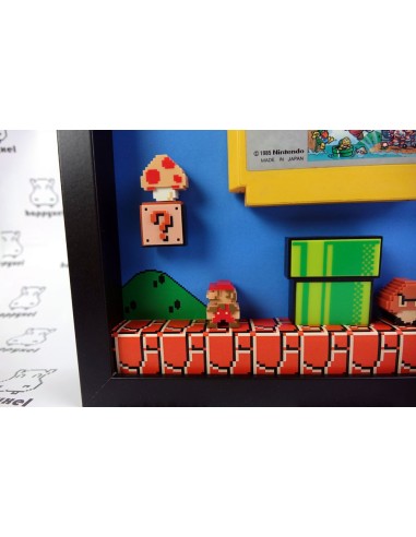 Super Mario Bros. Shadowbox Famicom Cartridge Diorama