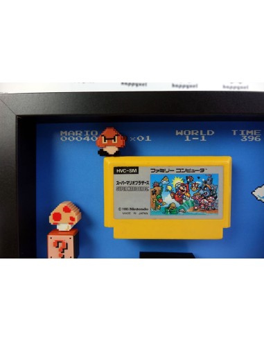 Super Mario Bros. Shadowbox Famicom Cartouche Diorama