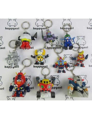 Porte-clés Vintages Robots Japonais lot de 10